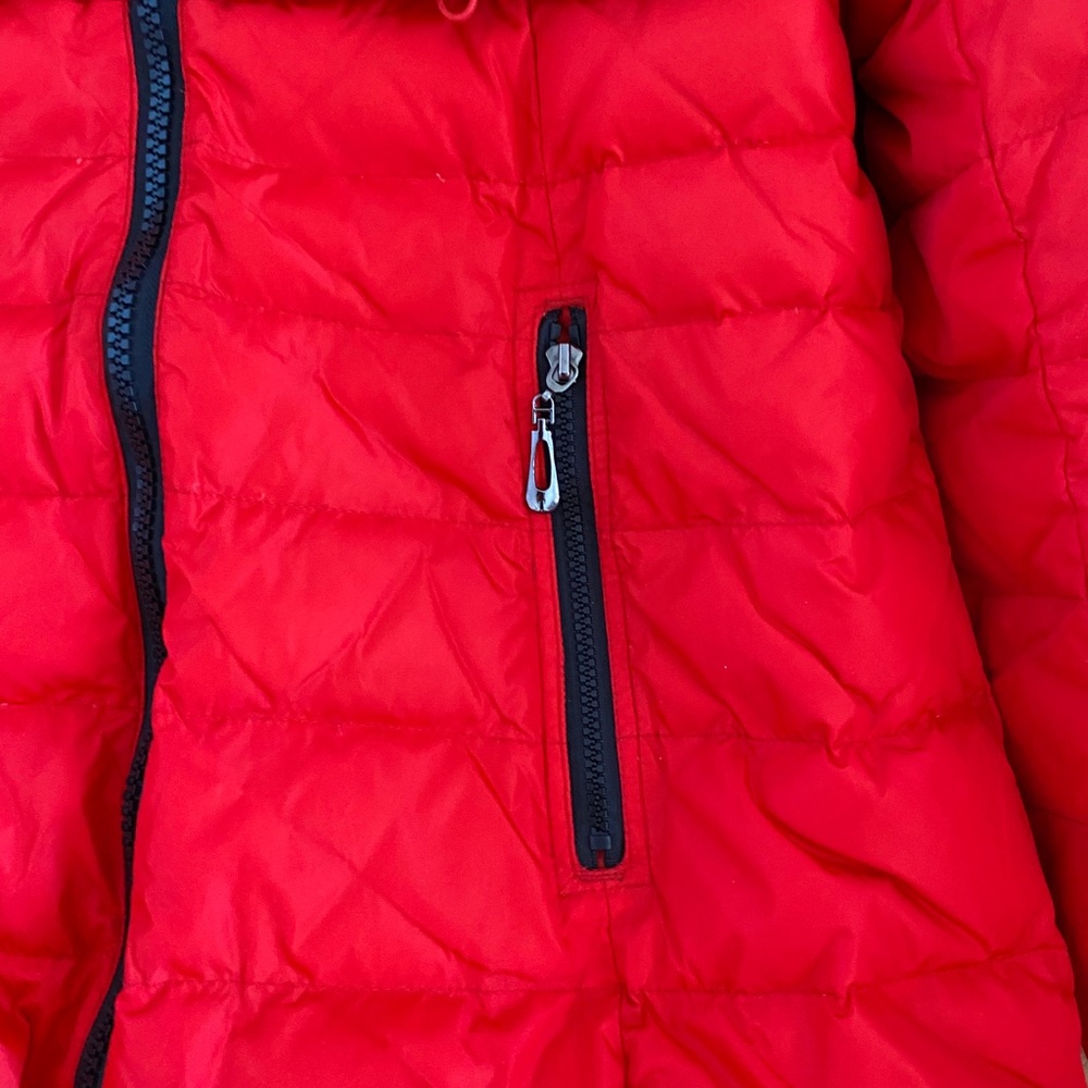 Red Puffer Winter Jacket - image 2